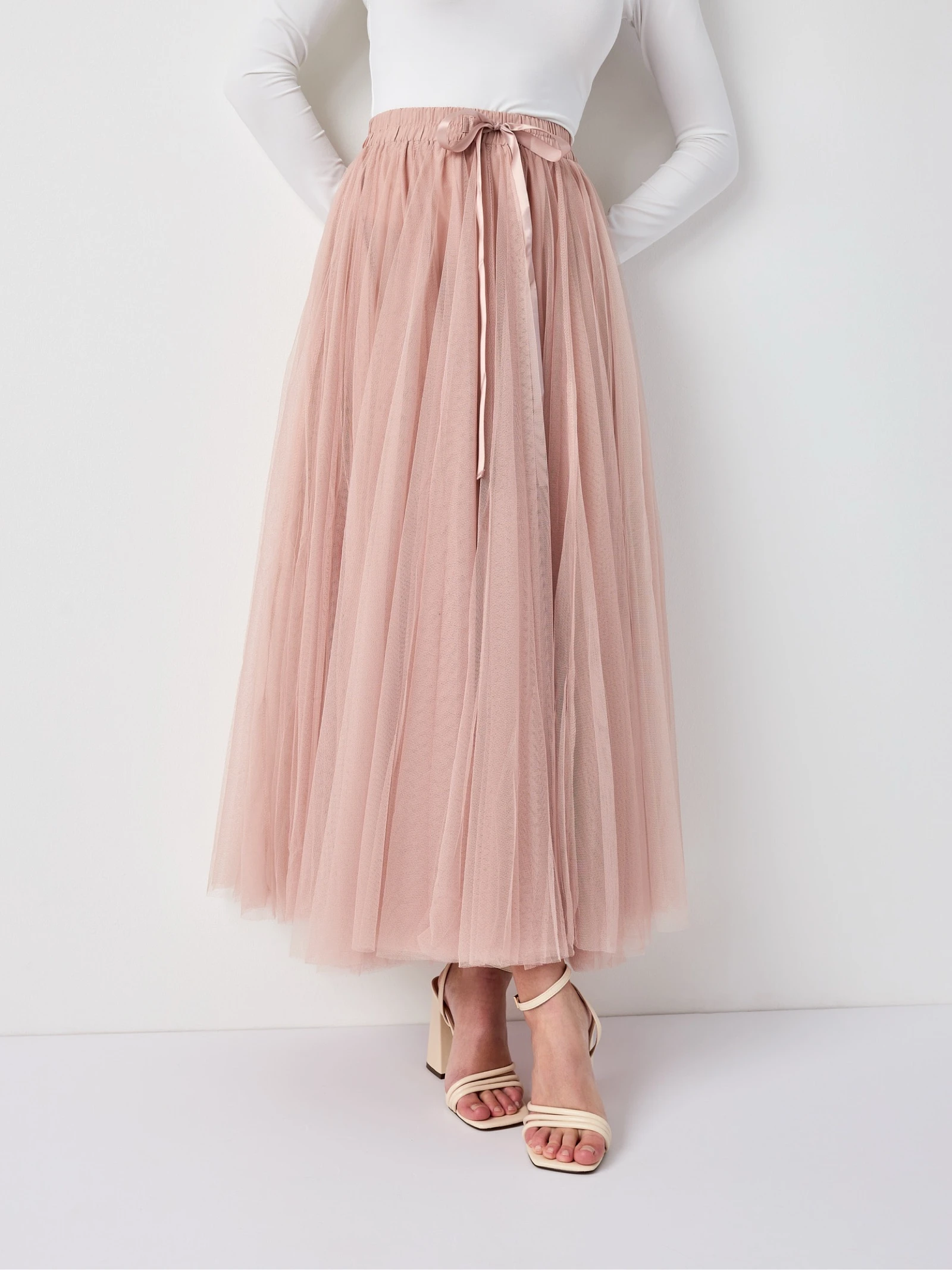 Jupe Aria en tulle - Rose M/L : 40/42